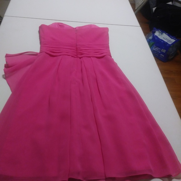 Pink David's Bridal Brides Maid Dress - Picture 2 of 3